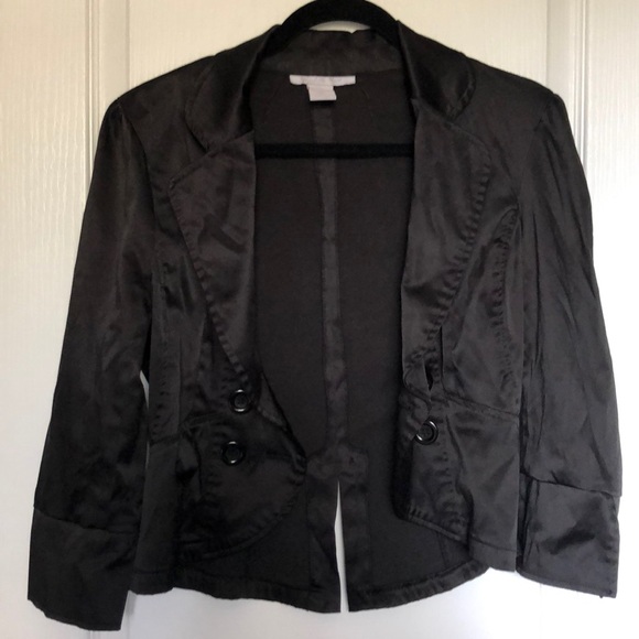2 for $25 Shiny black double breasted jacket - Picture 3 of 3